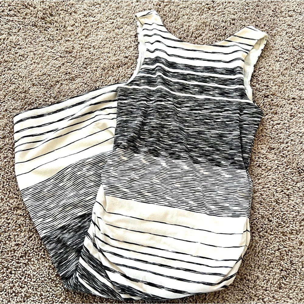 ATHLETA Ruched Modal and Cotton Tank Midi Dress